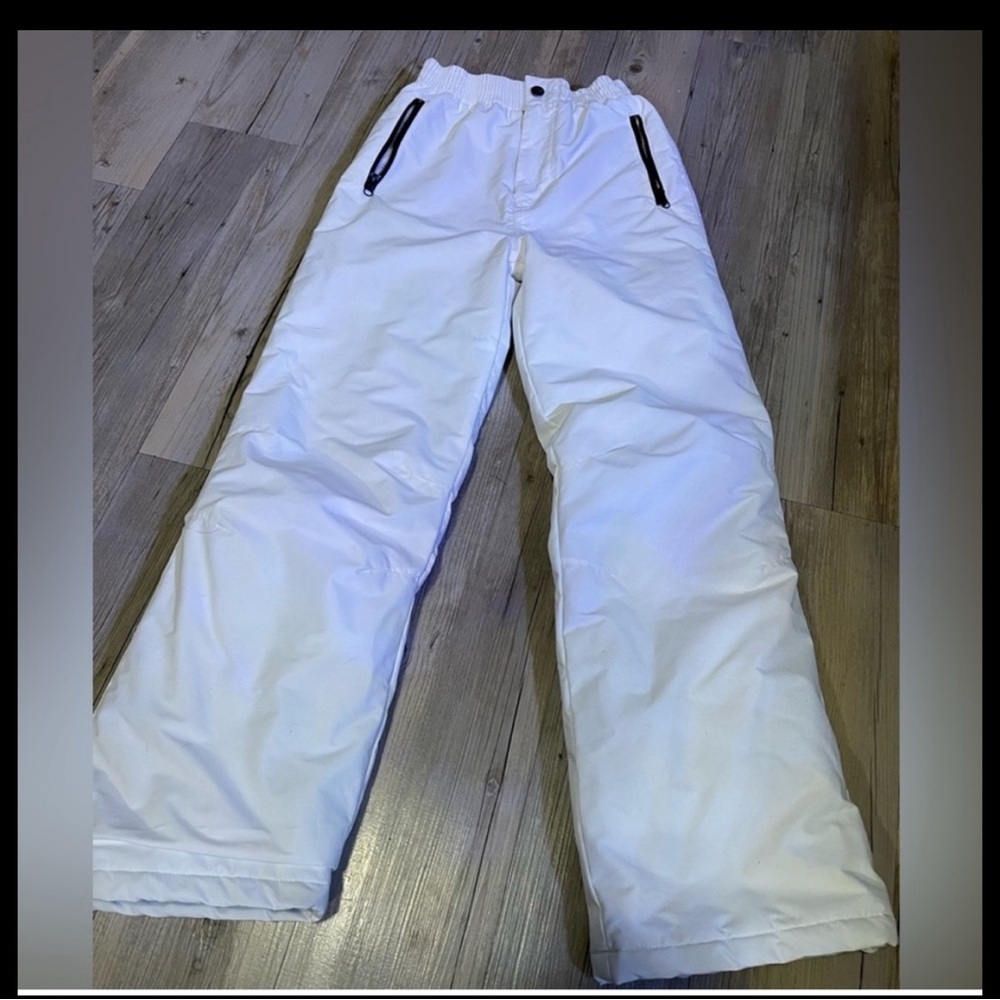 White Youth Snow Pants XXL 18